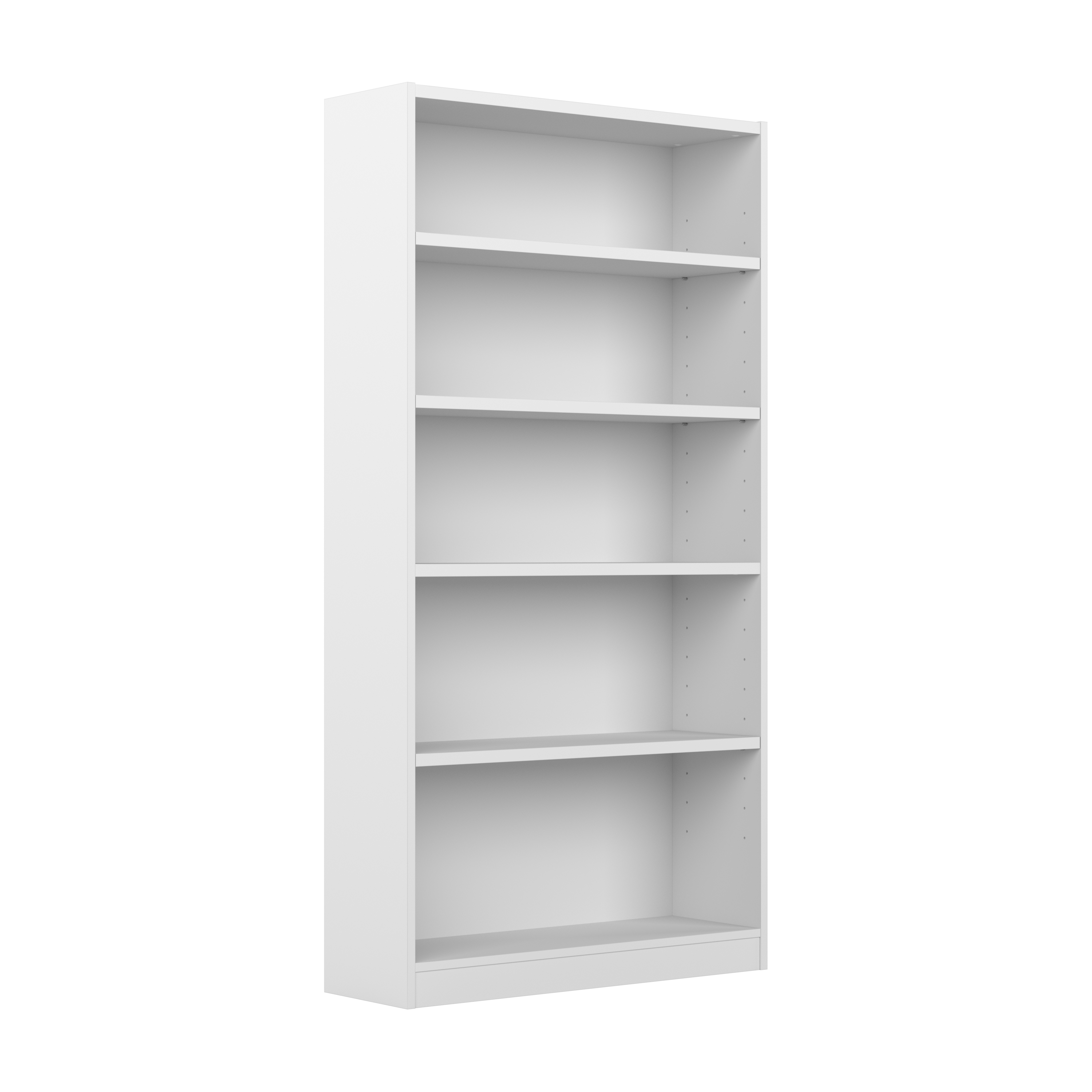 Shop Bush Furniture Universal Tall 5 Shelf Bookcase 02 WL12417 #color_white
