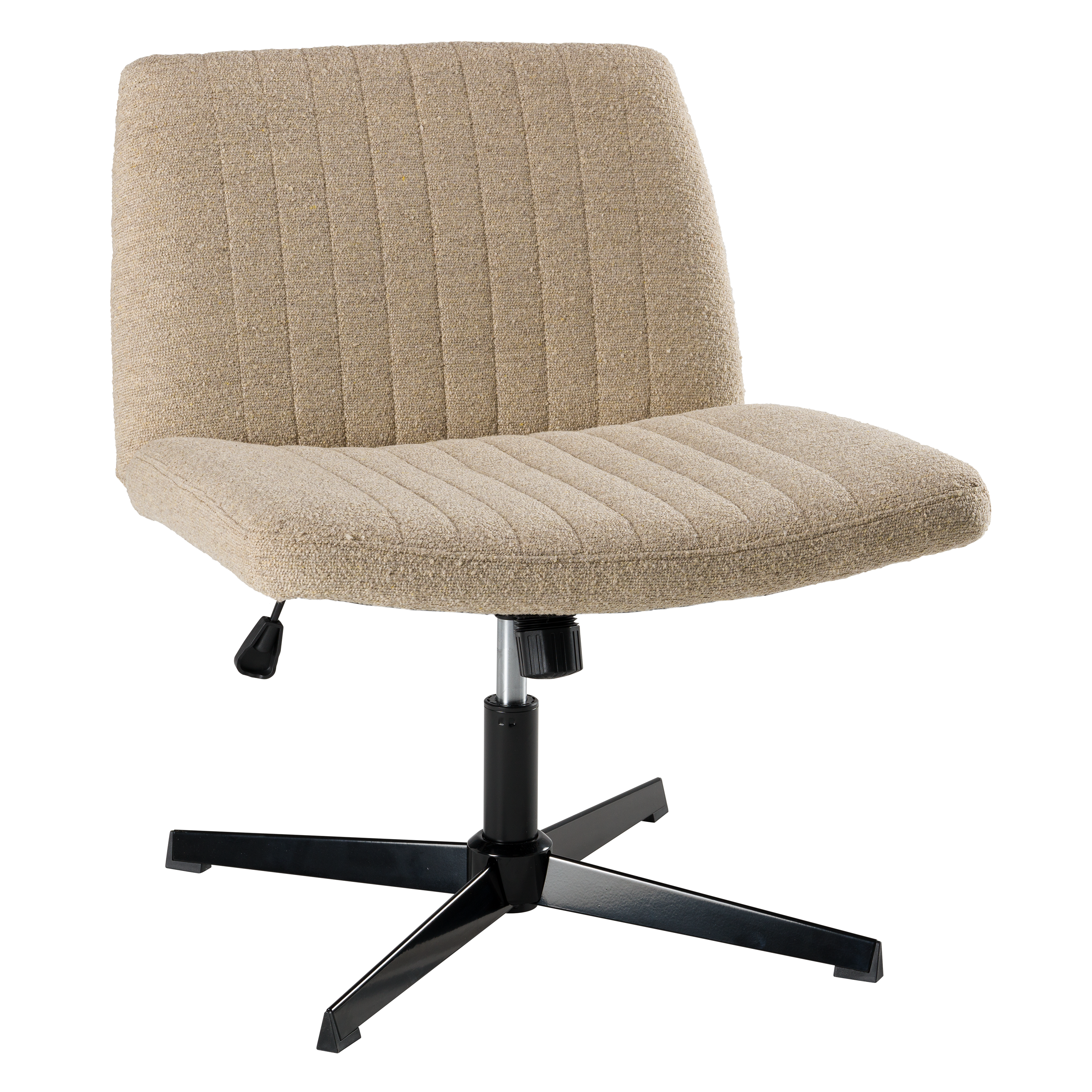 Shop Bush Furniture Sutton Armless Computer Chair Without Wheels 02 CH4201CBF-03 #color_cool beige fabric