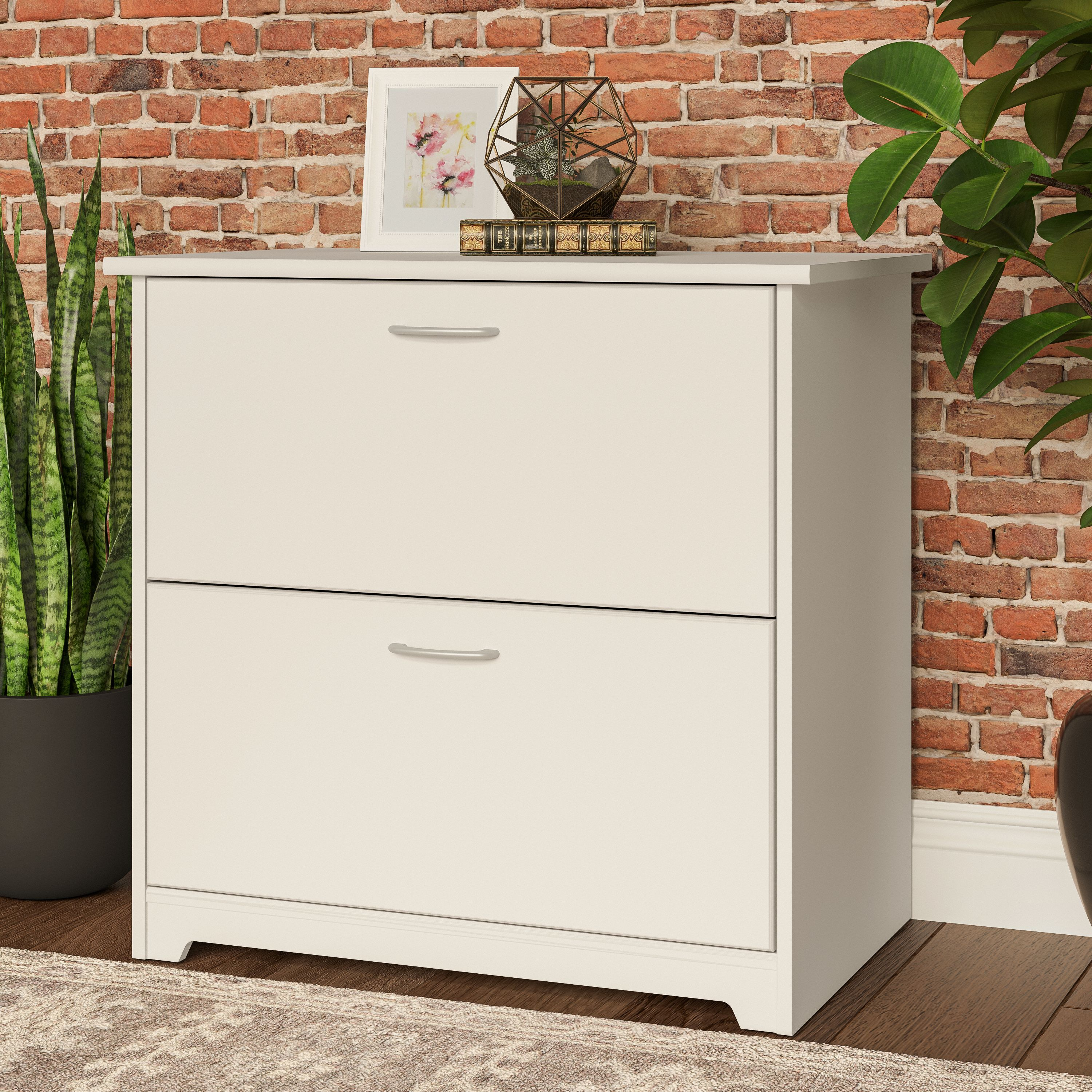 Shop Bush Furniture Cabot 2 Drawer Lateral File Cabinet 01 WC31980 #color_white