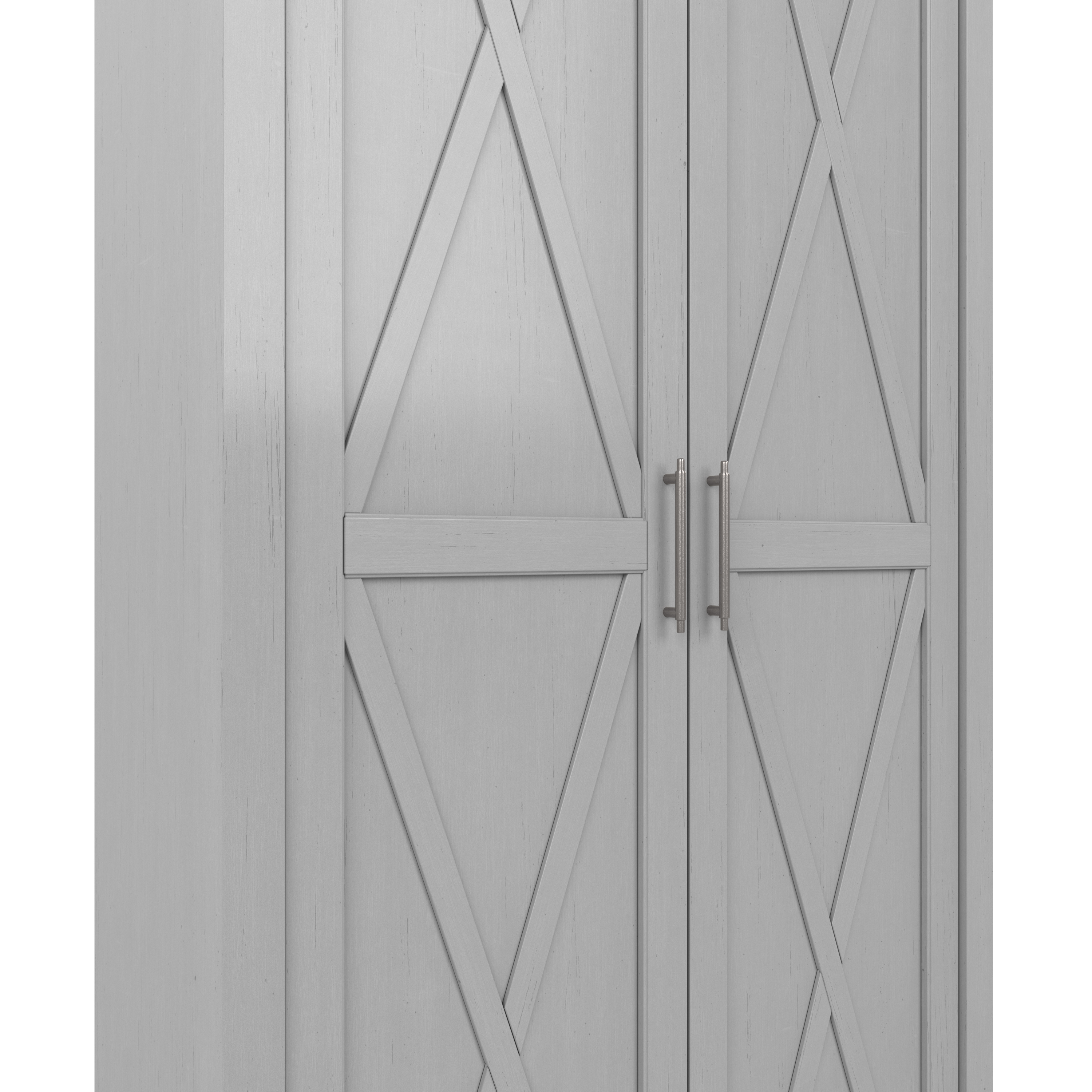 Shop Bush Furniture Key West Tall Storage Cabinet with Doors 07 KWS266CG-03 #color_cape cod gray