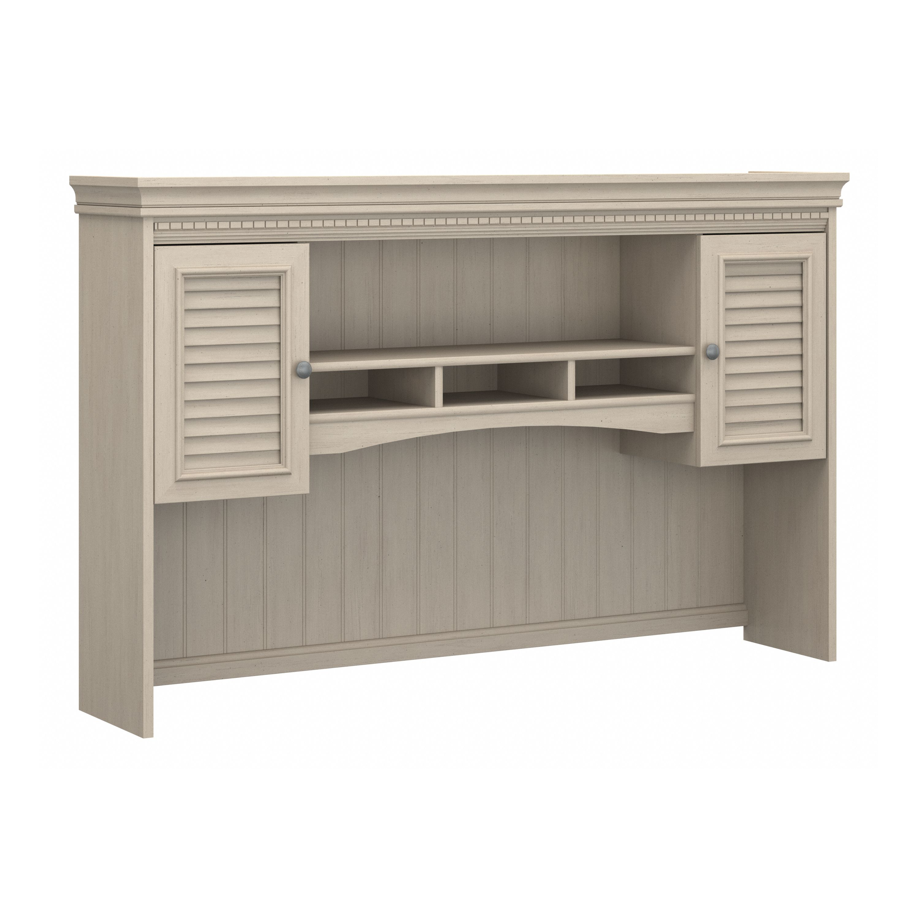 Shop Bush Furniture Fairview 60W Hutch for L Shaped Desk 02 WC53231-03 #color_antique white