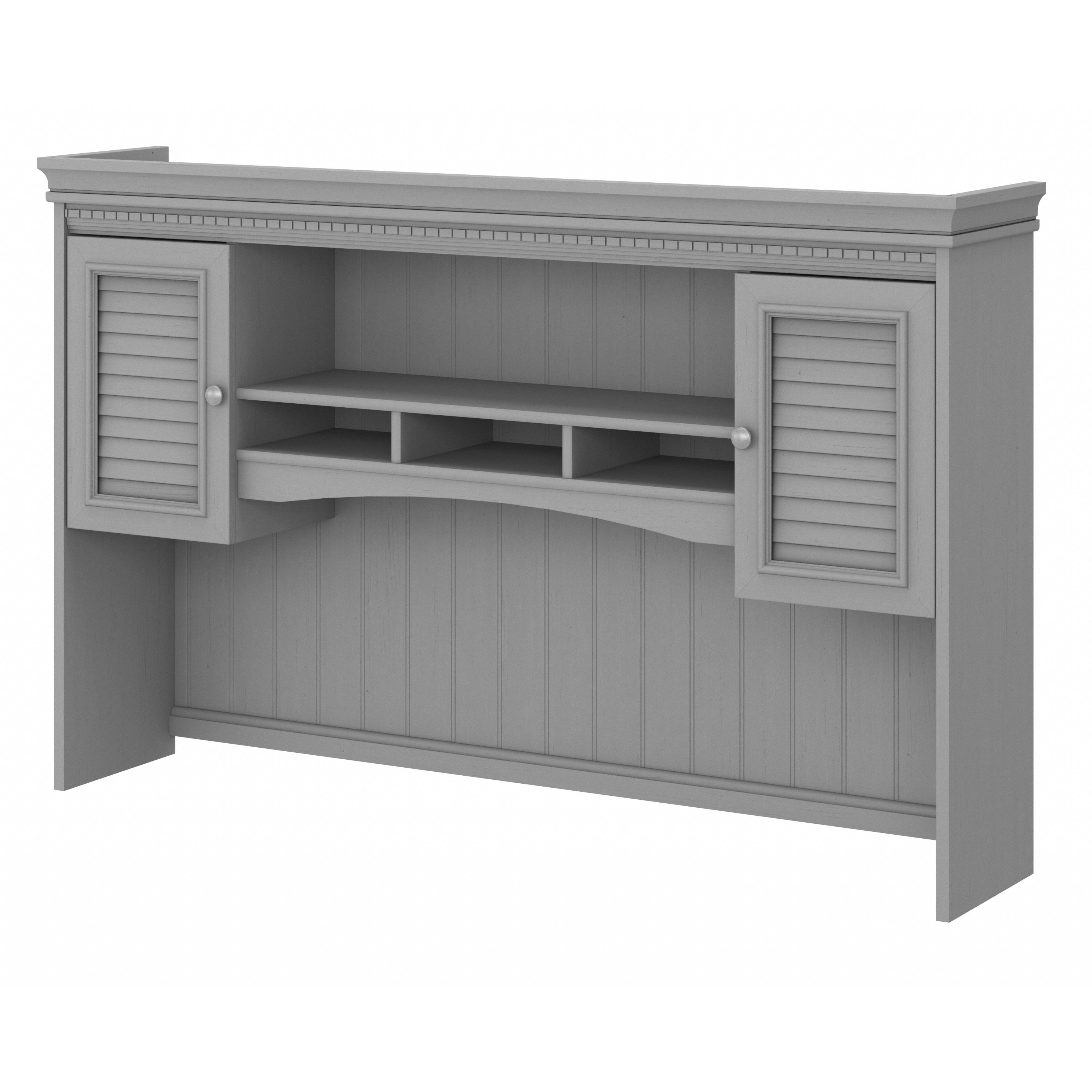 Shop Bush Furniture Fairview 60W Hutch for L Shaped Desk 02 WC53531-03 #color_cape cod gray