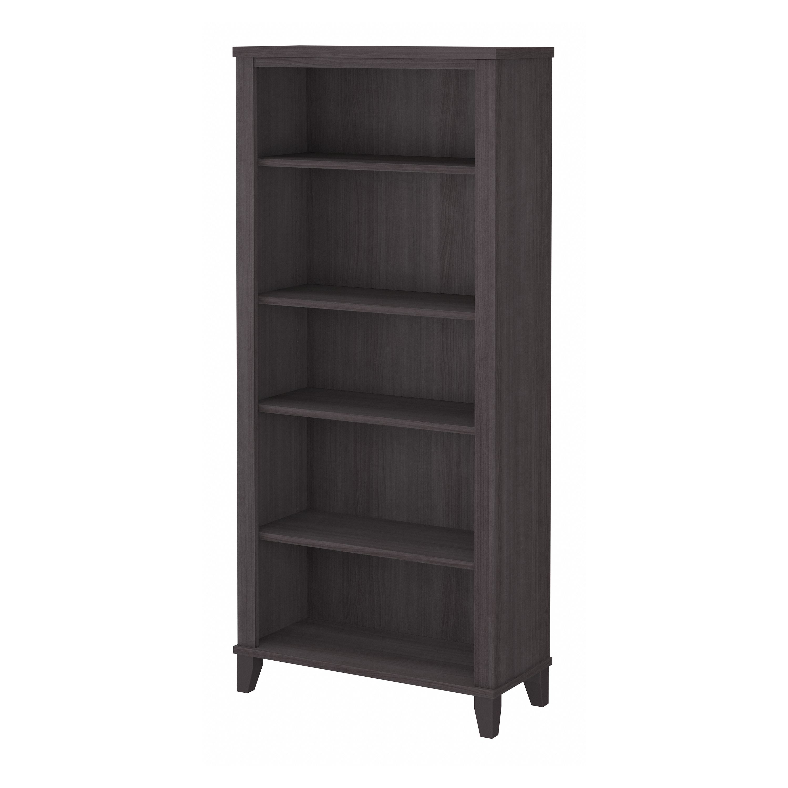 Shop Bush Furniture Somerset Tall 5 Shelf Bookcase 02 WC81565 #color_storm gray