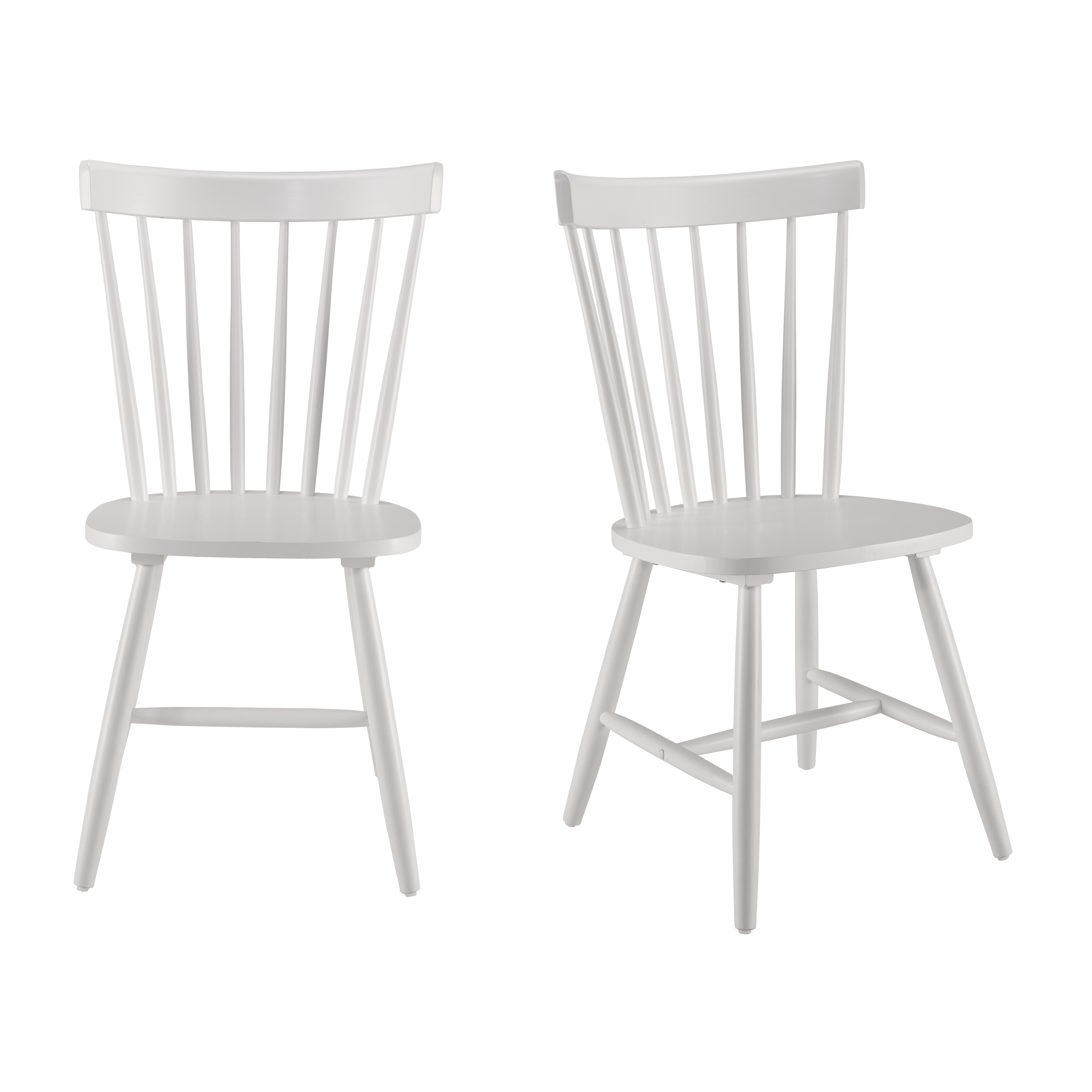 Shop Bush Furniture Windsor High Back Spindle Dining Chairs - Set of 2 02 WDNCH02WHP-03 #color_white paint