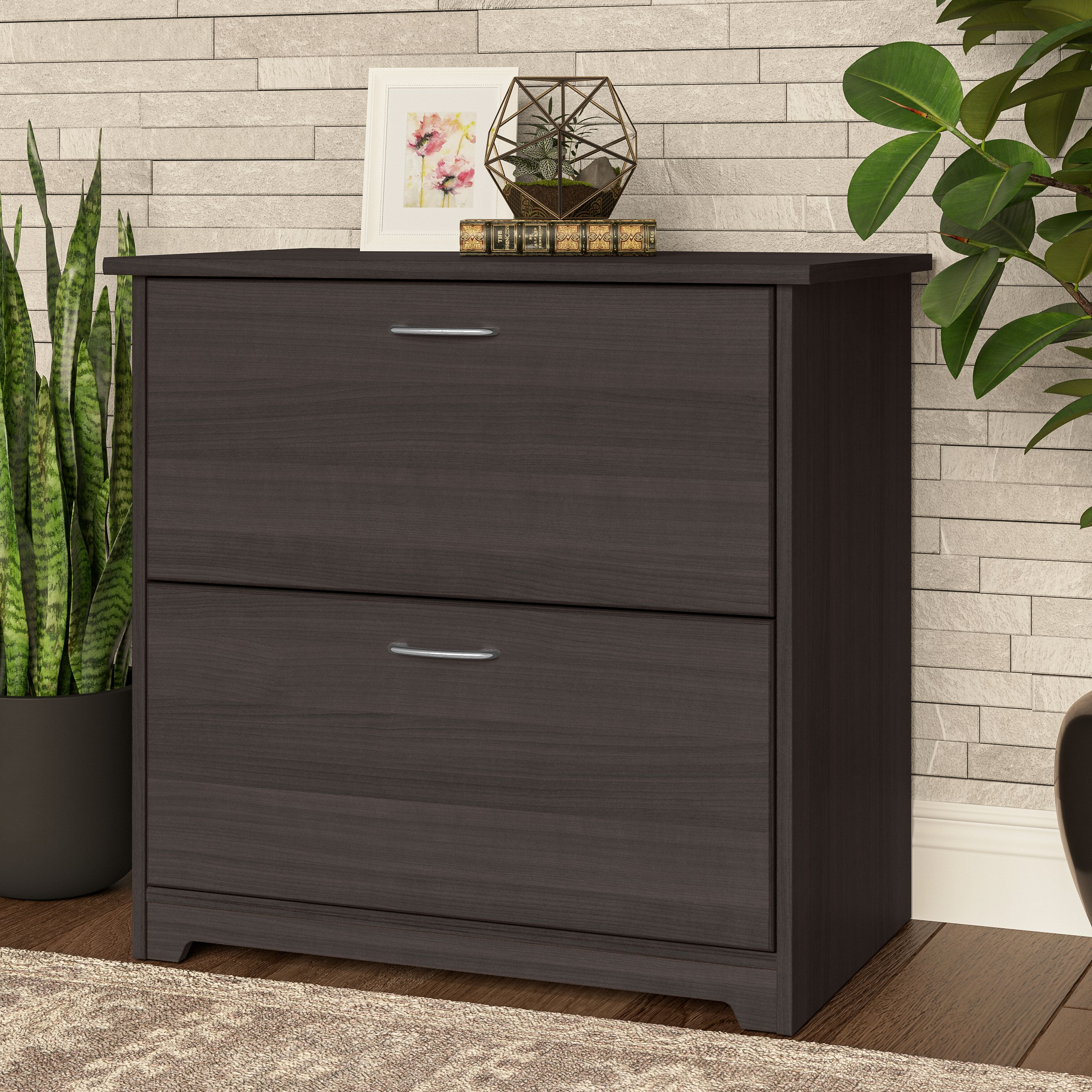 Shop Bush Furniture Cabot 2 Drawer Lateral File Cabinet 01 WC31780 #color_heather gray