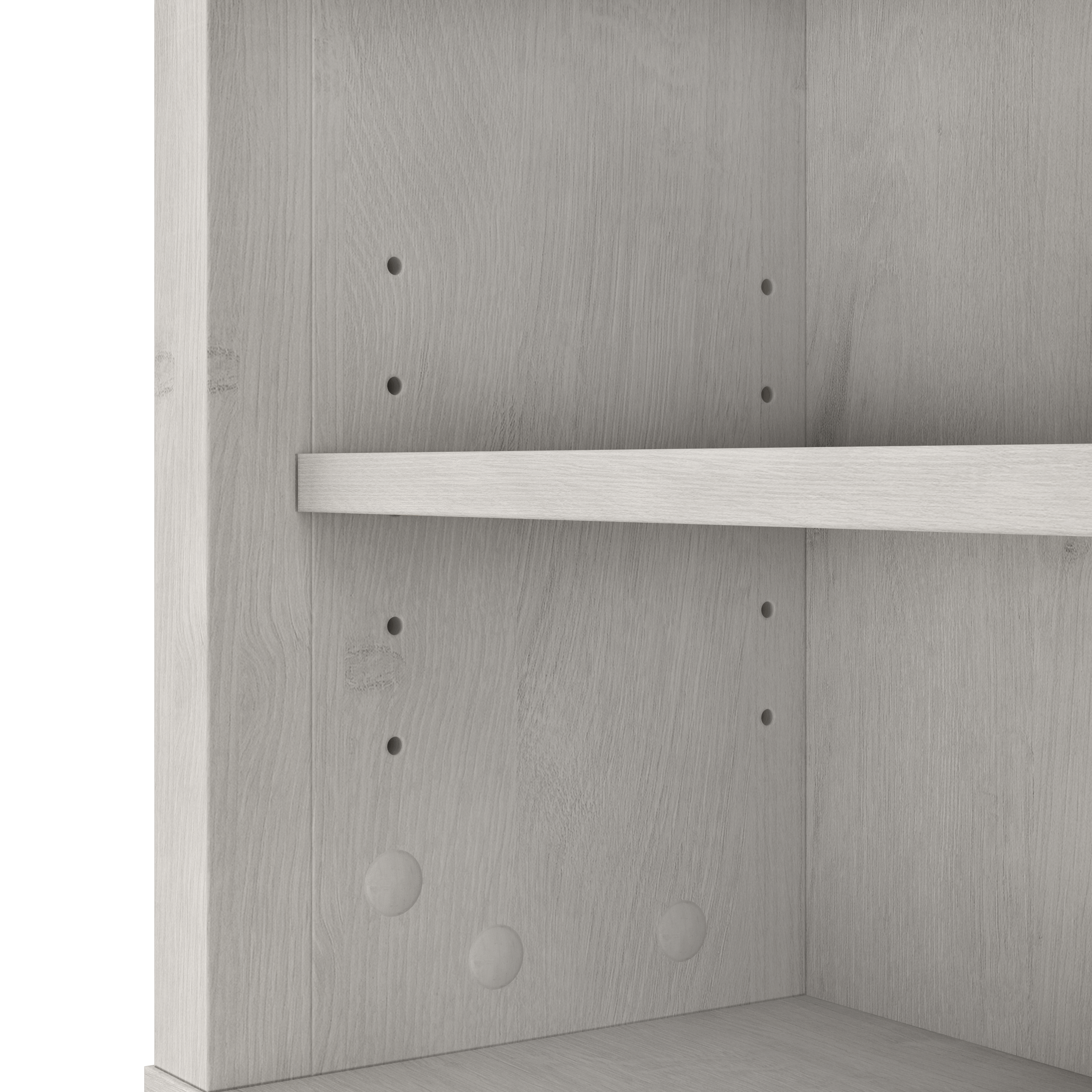 Shop Bush Furniture Salinas Over The Toilet Storage Cabinet 09 SAS268LW-03 #color_linen white oak